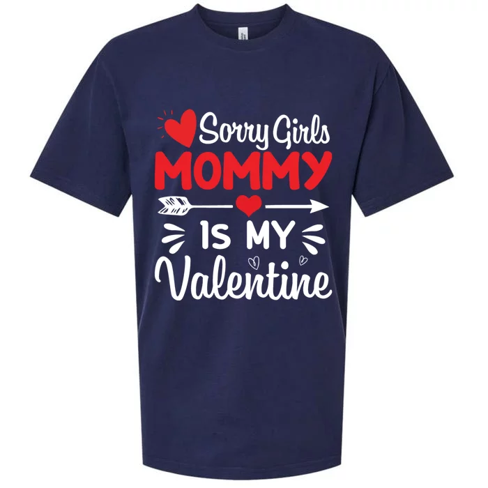 Sorry Mommy Is My Valentines Day Mom Son Gift Sueded Cloud Jersey T-Shirt