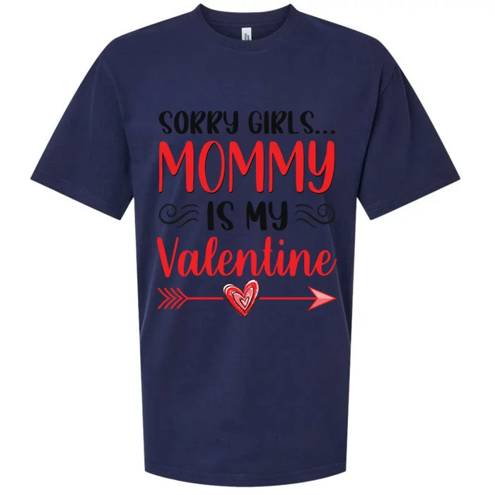 Sorry Mommy Is My Valentines Day Mom Son Gift Sueded Cloud Jersey T-Shirt