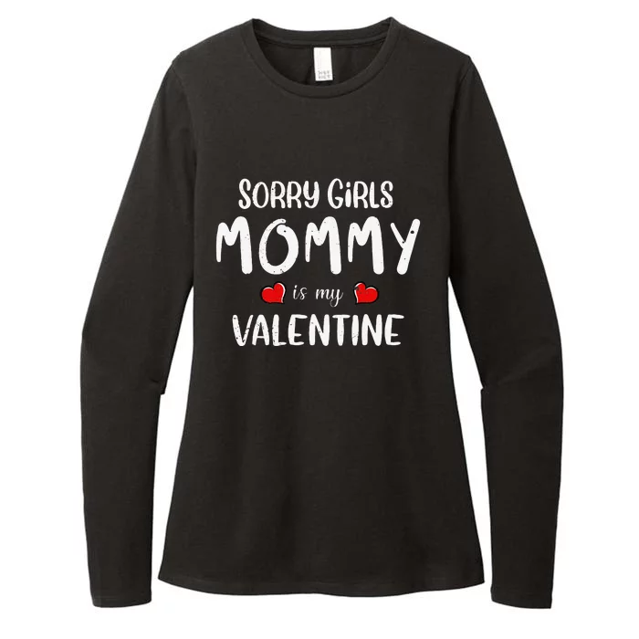 Sorry Mommy Is My Valentine Outfit Funny Hims Gift Womens CVC Long Sleeve Shirt