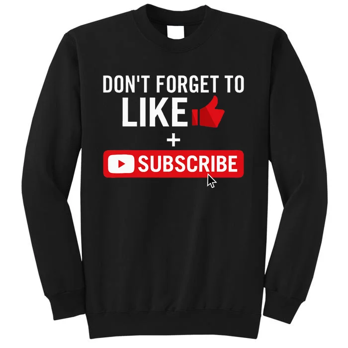 Social Media Influencer Like And Subscribe Sweatshirt