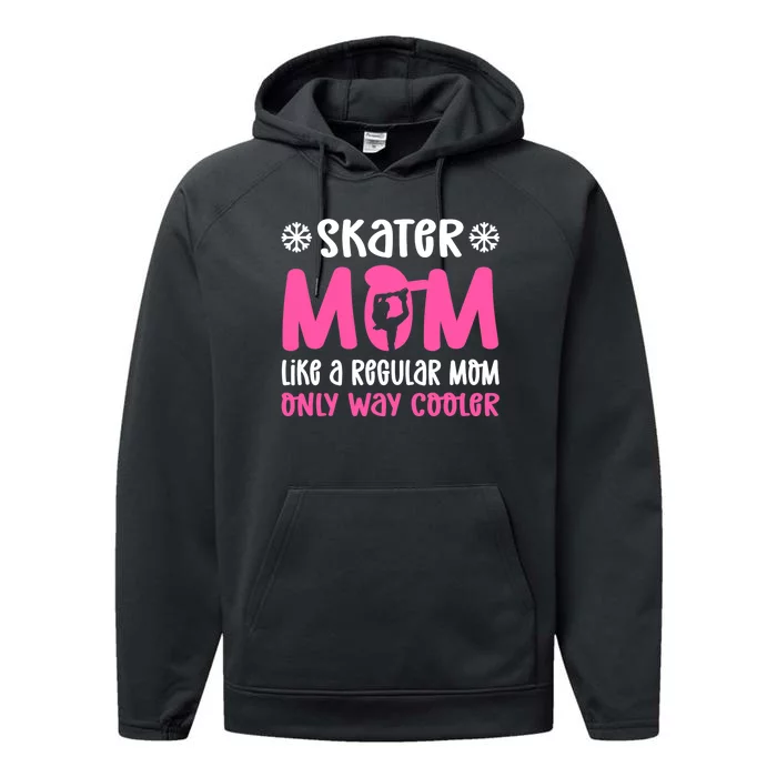 Skater Mom. Ice Skating Performance Fleece Hoodie