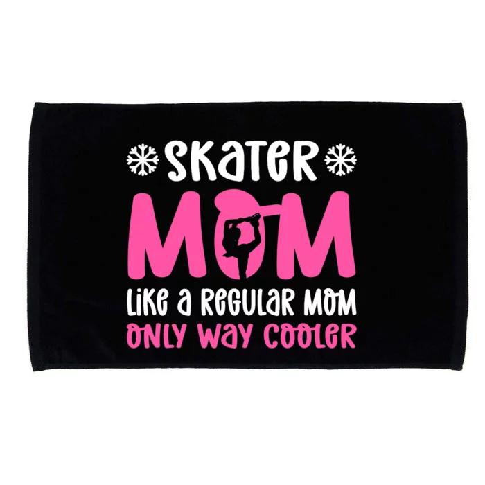 Skater Mom. Ice Skating Microfiber Hand Towel