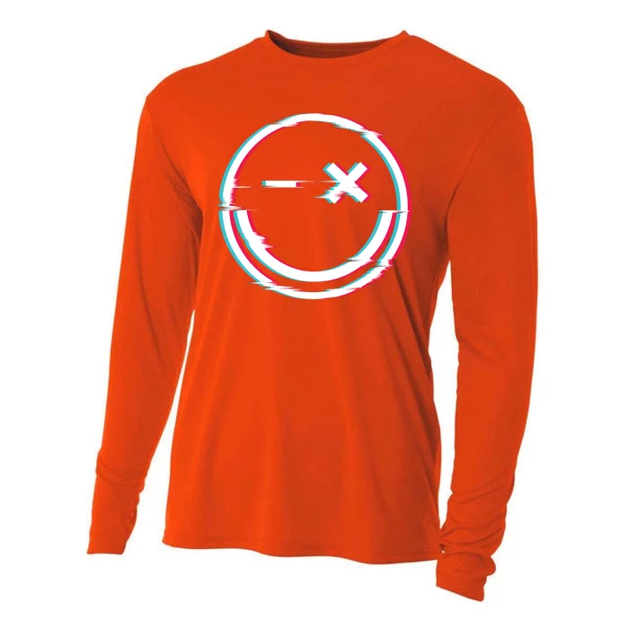 Smile Glitch Cooling Performance Long Sleeve Crew