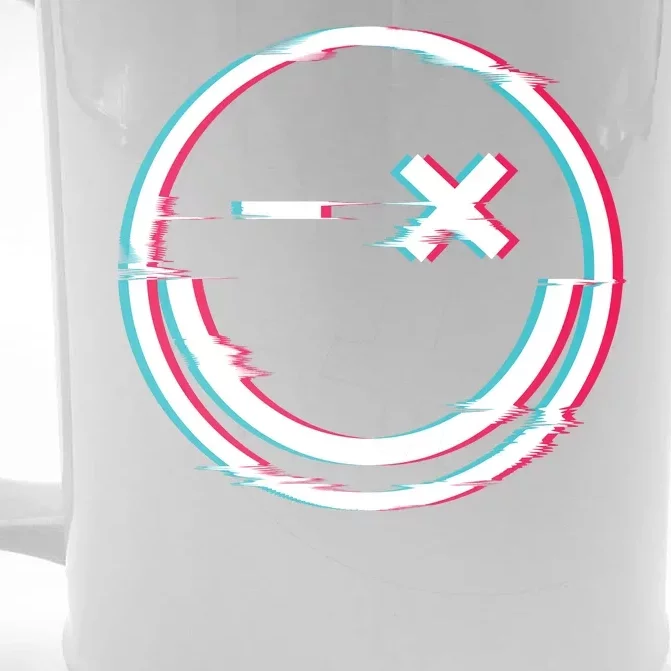 Smile Glitch Front & Back Beer Stein