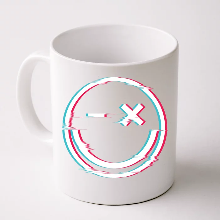 Smile Glitch Front & Back Coffee Mug