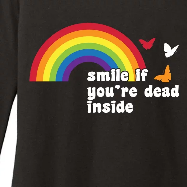 Smile If You're Dead Inside Womens CVC Long Sleeve Shirt