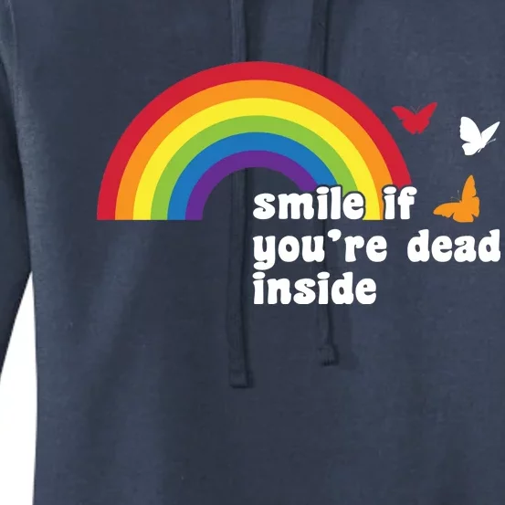 Smile If You're Dead Inside Women's Pullover Hoodie