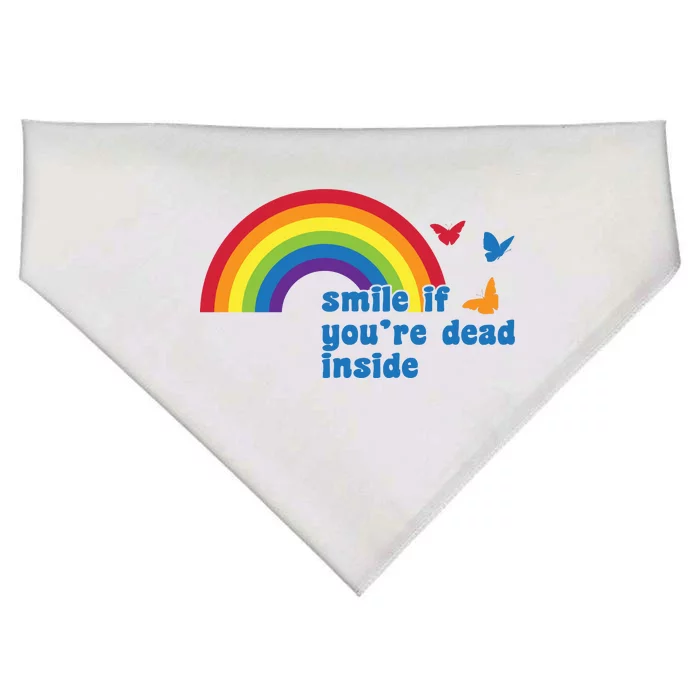 Smile If You're Dead Inside USA-Made Doggie Bandana