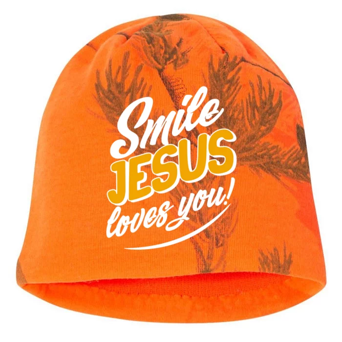 Smile Jesus Loves You! Kati - Camo Knit Beanie