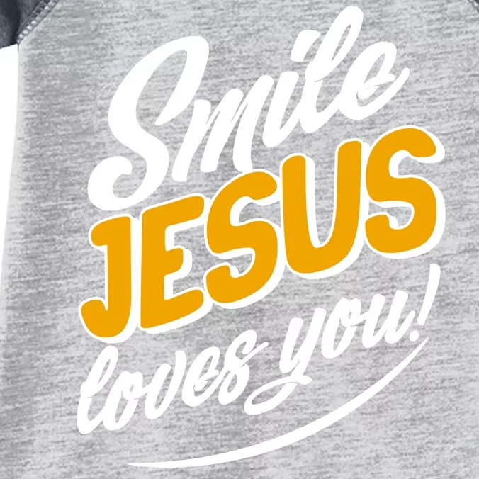 Smile Jesus Loves You! Infant Baby Jersey Bodysuit