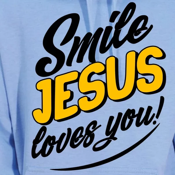 Smile Jesus Loves You! Unisex Surf Hoodie