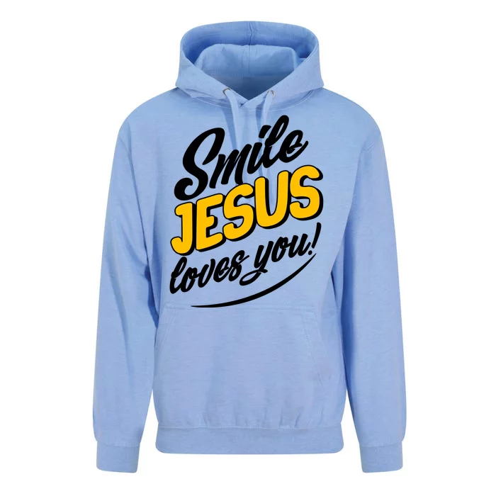 Smile Jesus Loves You! Unisex Surf Hoodie