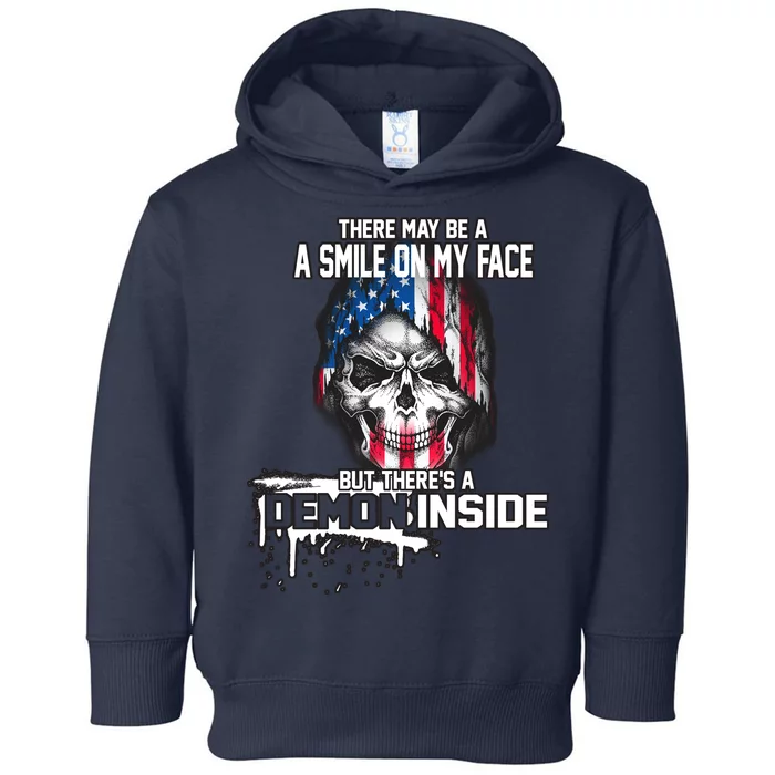 Smile On My Face Demon Inside Toddler Hoodie