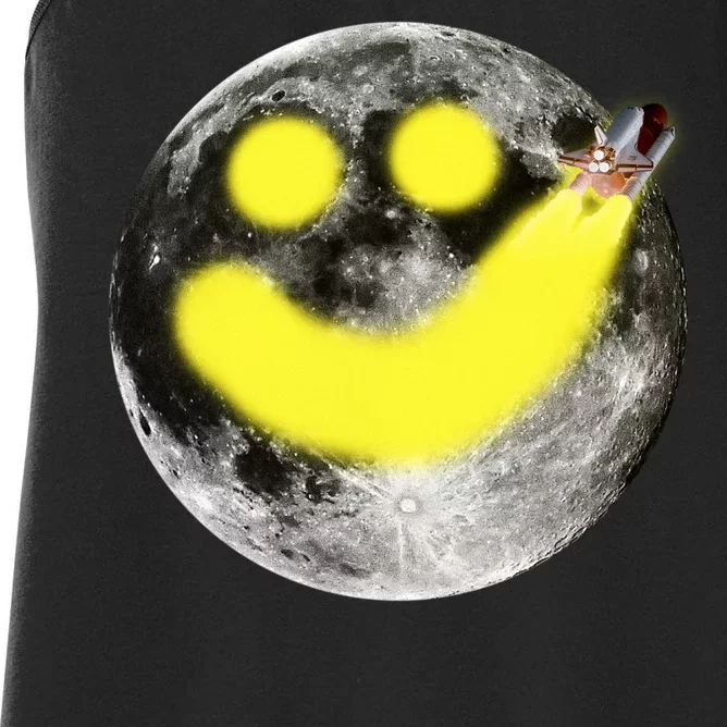 Smiley Face Happy Moon Women's Racerback Tank