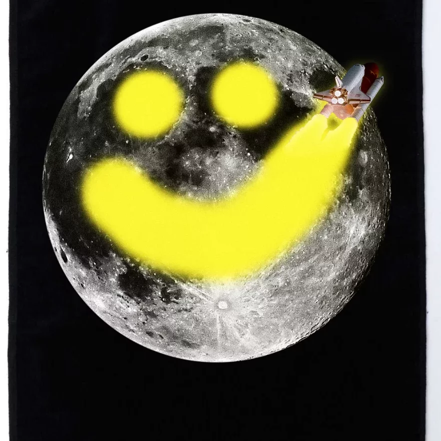 Smiley Face Happy Moon Platinum Collection Golf Towel