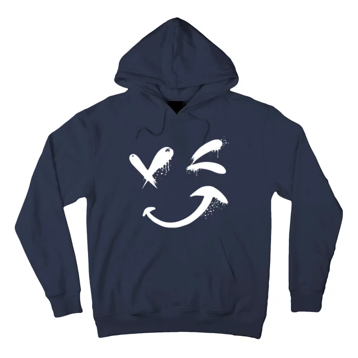 Smiley Face Winking Hoodie