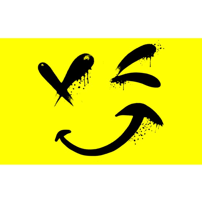 Smiley Face Winking Bumper Sticker