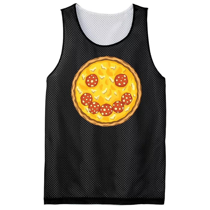 Smiley Pizza Mesh Reversible Basketball Jersey Tank