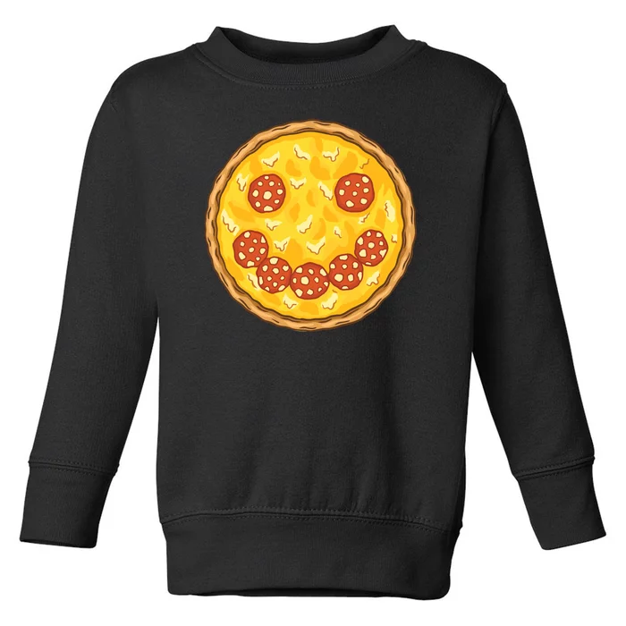 Smiley Pizza Toddler Sweatshirt