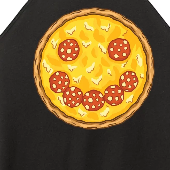 Smiley Pizza Women’s Perfect Tri Rocker Tank