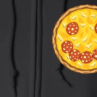 Smiley Pizza Full Zip Hoodie