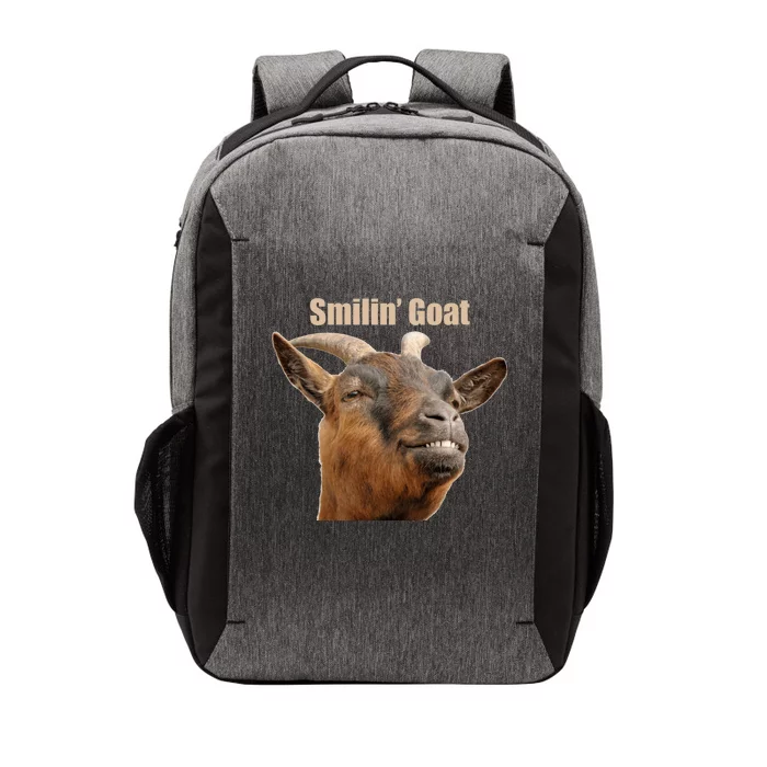 Smiling Goat Funny Vector Backpack