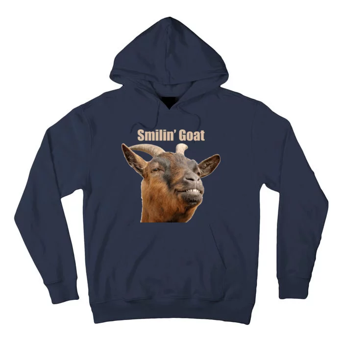 Smiling Goat Funny Tall Hoodie