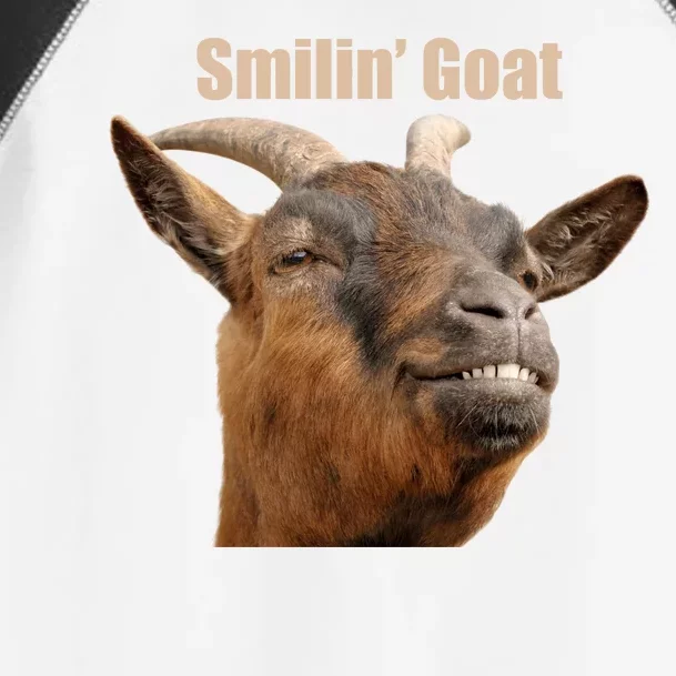 Smiling Goat Funny Toddler Fine Jersey T-Shirt