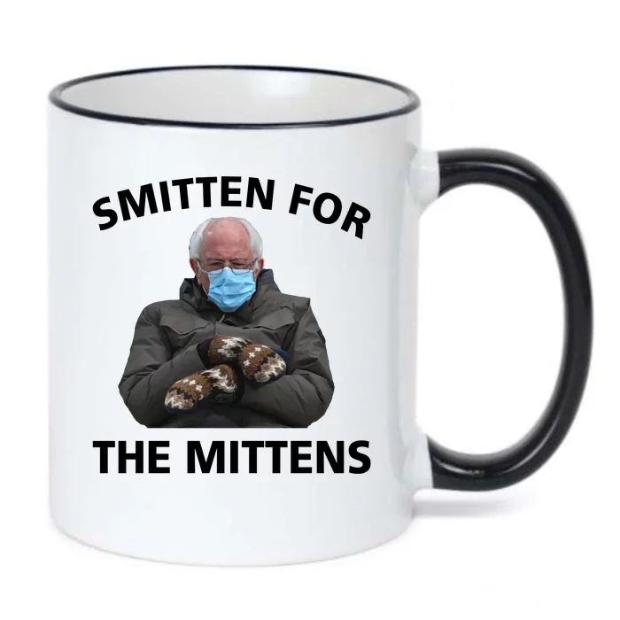 Smitten For The Mittens Bernie Sanders Black Color Changing Mug