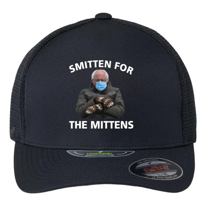 Smitten For The Mittens Bernie Sanders Flexfit Unipanel Trucker Cap