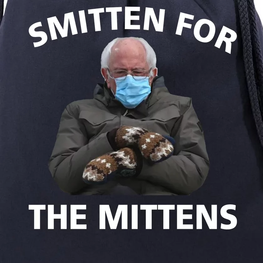 Smitten For The Mittens Bernie Sanders Drawstring Bag