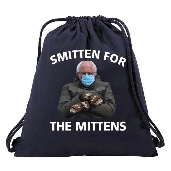 Smitten For The Mittens Bernie Sanders Drawstring Bag