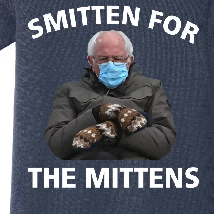 Smitten For The Mittens Bernie Sanders Baby Bodysuit