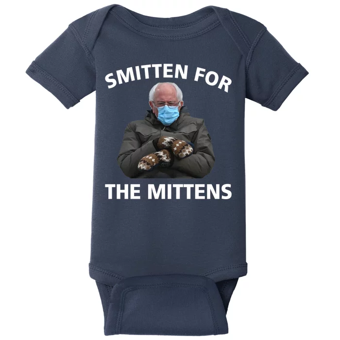 Smitten For The Mittens Bernie Sanders Baby Bodysuit