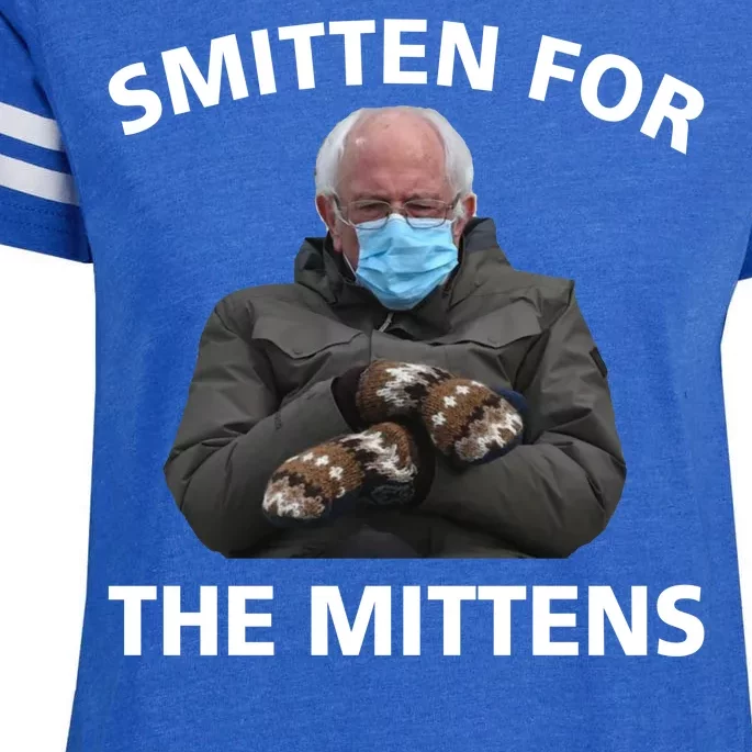 Smitten For The Mittens Bernie Sanders Enza Ladies Jersey Football T-Shirt