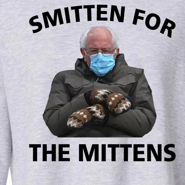 Smitten For The Mittens Bernie Sanders Cropped Pullover Crew