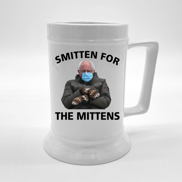 Smitten For The Mittens Bernie Sanders Front & Back Beer Stein