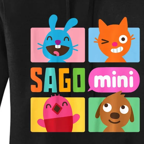 Sago Mini Jack Jinja Robin And Harvey Grid Women's Pullover Hoodie