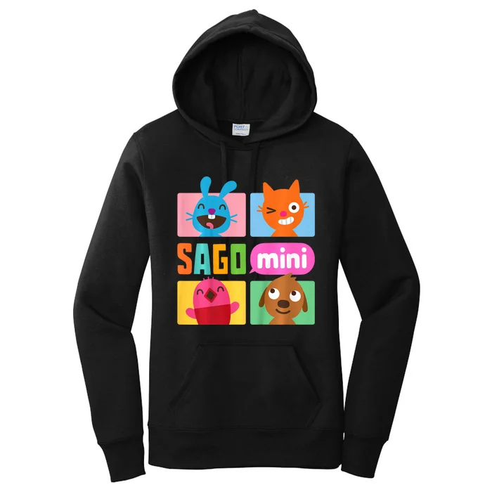 Sago Mini Jack Jinja Robin And Harvey Grid Women's Pullover Hoodie