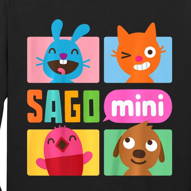 Sago Mini Jack Jinja Robin And Harvey Grid Tall Long Sleeve T-Shirt