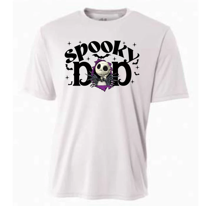 Spooky Mom Jack Skellington Nightmare Halloween Matching Family Spooky Cooling Performance Crew T-Shirt