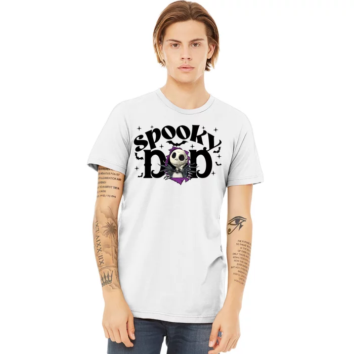 Spooky Mom Jack Skellington Nightmare Halloween Matching Family Spooky Premium T-Shirt