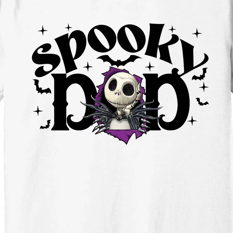 Spooky Mom Jack Skellington Nightmare Halloween Matching Family Spooky Premium T-Shirt