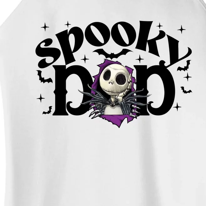 Spooky Mom Jack Skellington Nightmare Halloween Matching Family Spooky Women’s Perfect Tri Rocker Tank