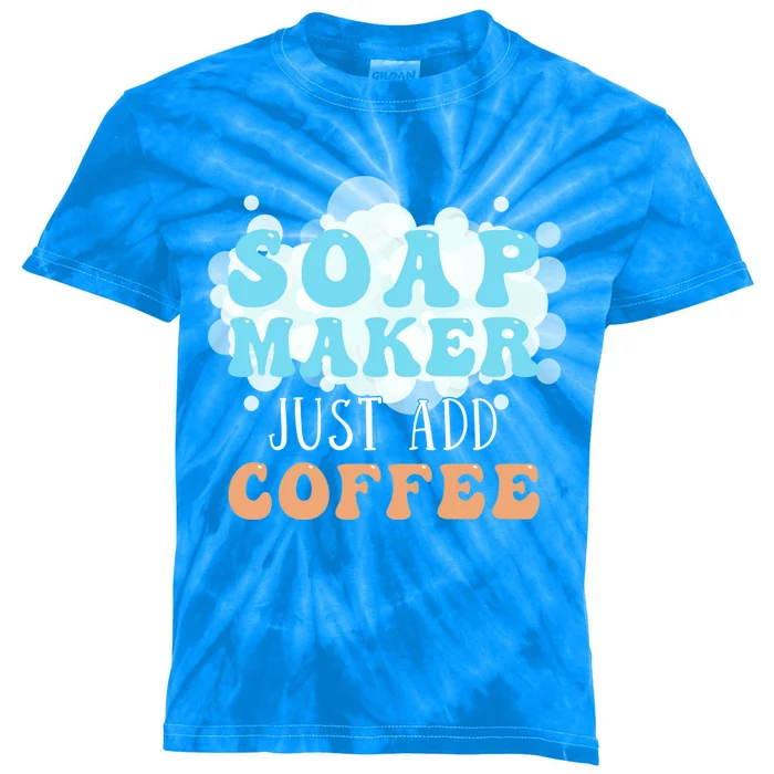 Soap Maker Just Add Coffee Soap Making Gift Kids Tie-Dye T-Shirt