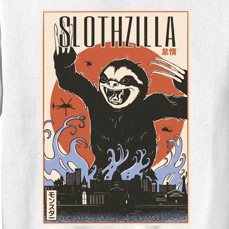 Sloth Monster Japanese Poster Sweatshirt