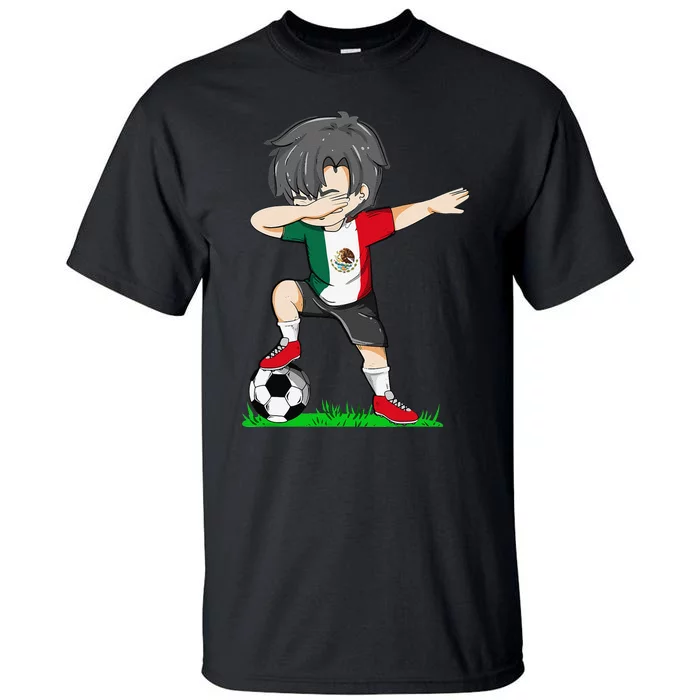 Soccer Mexico Jersey Mexican Flag Football Tall T-Shirt