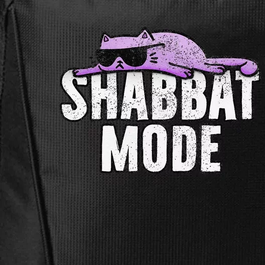 Shabbat Mode Judaism Rest Day Cat City Backpack