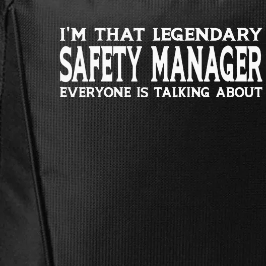 Safety Manager Job Title Employee Funny Safety Manager City Backpack