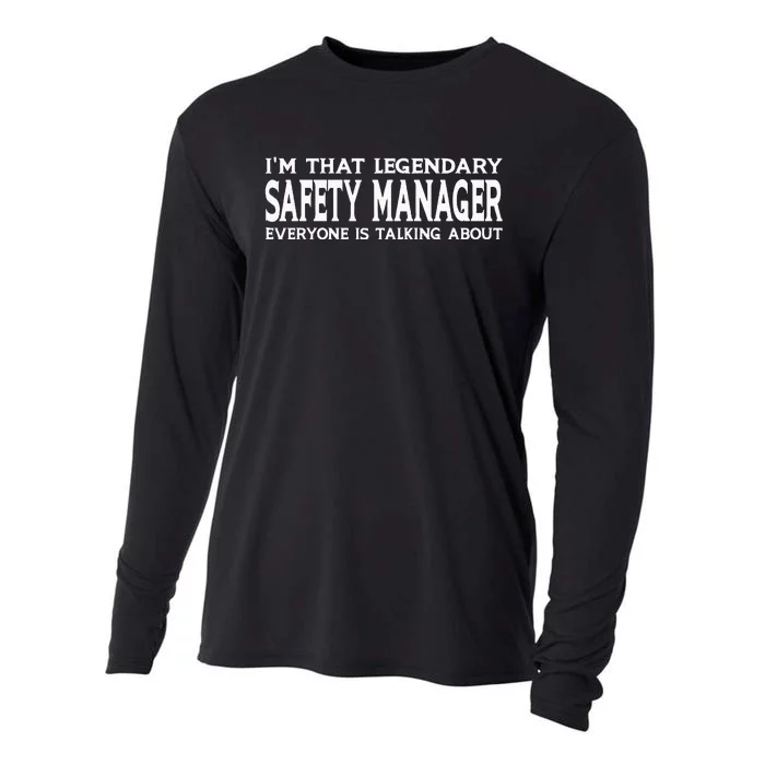 Safety Manager Job Title Employee Funny Safety Manager Cooling Performance Long Sleeve Crew